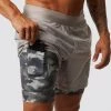 Born Primitive Bottoms The Versatile Short W/ Compression (Cool Grey W/ Storm Compression Liner)