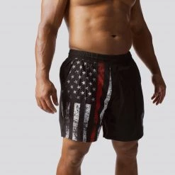 Born Primitive Patriotic Training Shorts (Thin Red Line)