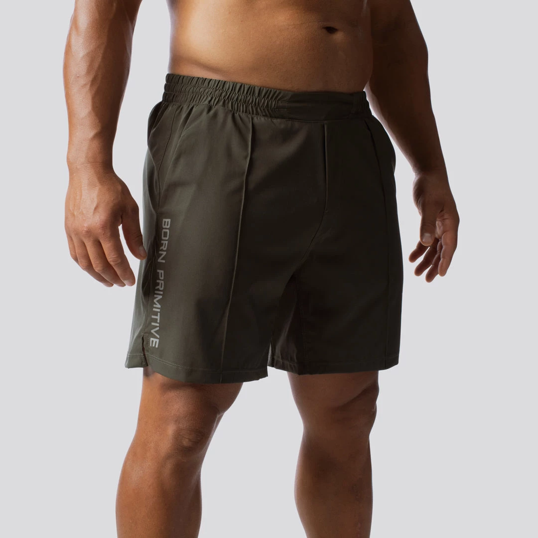 Born Primitive Training Shorts (Tactical Green) 4 Born Primitive Training Shorts (Tactical Green)