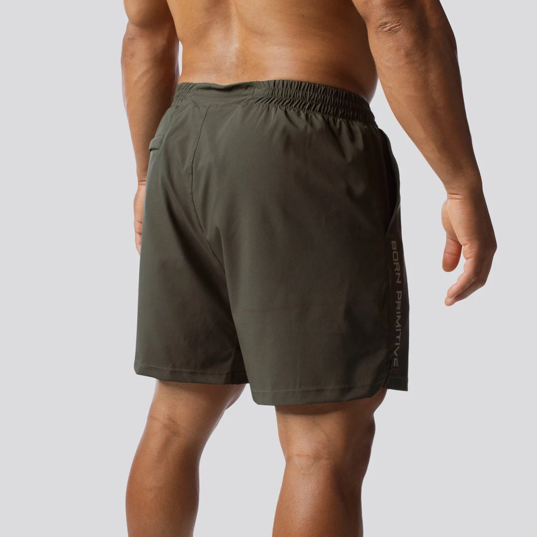 Born Primitive Training Shorts (Tactical Green) 5 Born Primitive Training Shorts (Tactical Green)