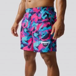 Born Primitive Training Shorts (Official WZA Edition- Pink Palm) Clearance Vault