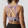 Born Primitive Maternity The Milk And Muscles Nursing Sports Bra (Pink Petals)