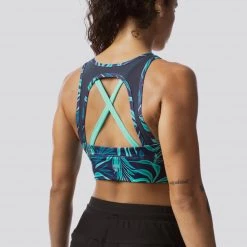 Born Primitive The Milk And Muscles Nursing Sports Bra (Teal Tropics) Clearance Vault