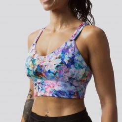 Born Primitive The Milk And Muscles Nursing Sports Bra (Floral Refresh) Maternity