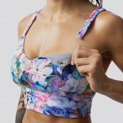 Born Primitive The Milk And Muscles Nursing Sports Bra (Floral Refresh) Maternity