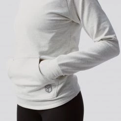 Born Primitive Cowl At The Full Moon Sweatshirt (Heather White) Athleisure