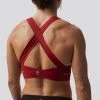 Born Primitive The Double Cross Sports Bra (Wine) Sports Bras