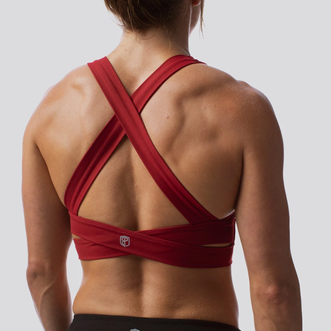 Born Primitive The Double Cross Sports Bra (Wine) Sports Bras 3 Born Primitive The Double Cross Sports Bra (Wine) Sports Bras