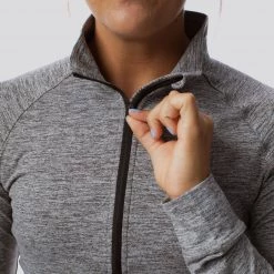 Born Primitive Female Zip Neck Athleisure Long Sleeve (Heather Grey) Long Sleeves 7 Born Primitive Female Zip Neck Athleisure Long Sleeve (Heather Grey) Long Sleeves
