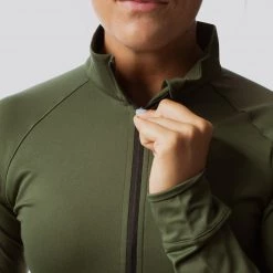 Born Primitive Female Zip Neck Athleisure Long Sleeve (Tactical Green) 7 Born Primitive Female Zip Neck Athleisure Long Sleeve (Tactical Green)