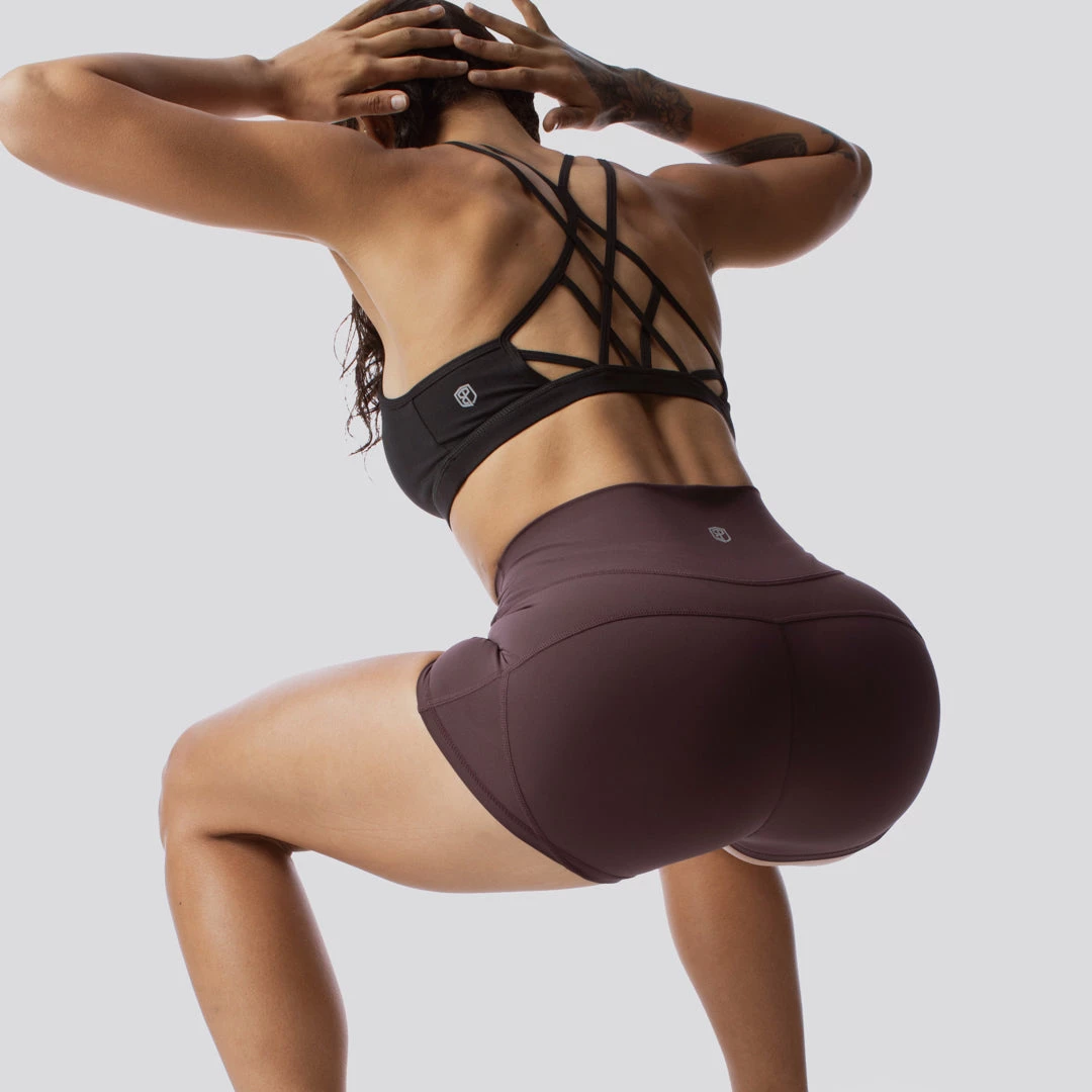 Born Primitive Your Go To Booty Shorts (Deep Plum) 5 Born Primitive Your Go To Booty Shorts (Deep Plum)