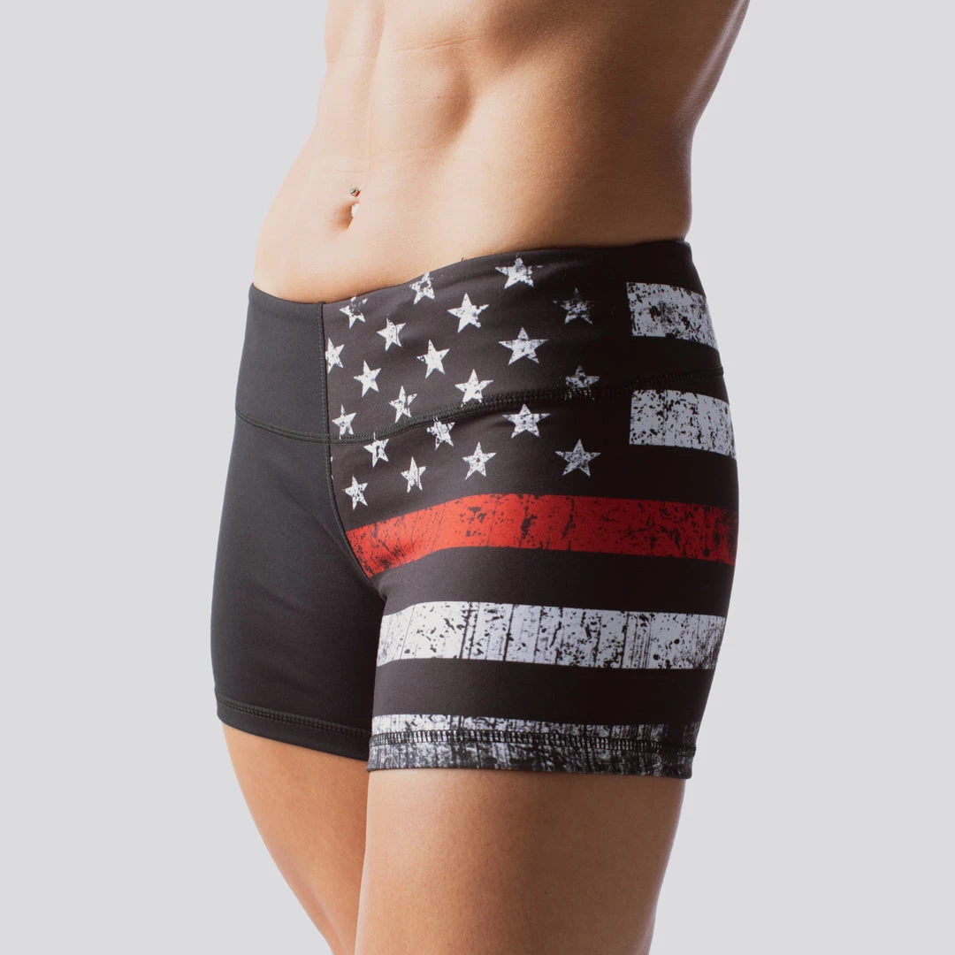 Born Primitive Patriotic Double Take Booty Shorts (Thin Red Line Edition) 3 Born Primitive Patriotic Double Take Booty Shorts (Thin Red Line Edition)