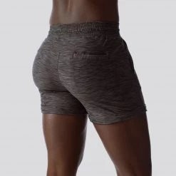 Born Primitive Female Lounge Shorts (Heather Black)