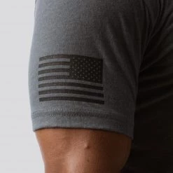 Born Primitive Tops American Original T-Shirt (Heather Metal)