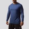Born Primitive Long Sleeves The Athleisure Long-Sleeve Crew (Navy Blue)