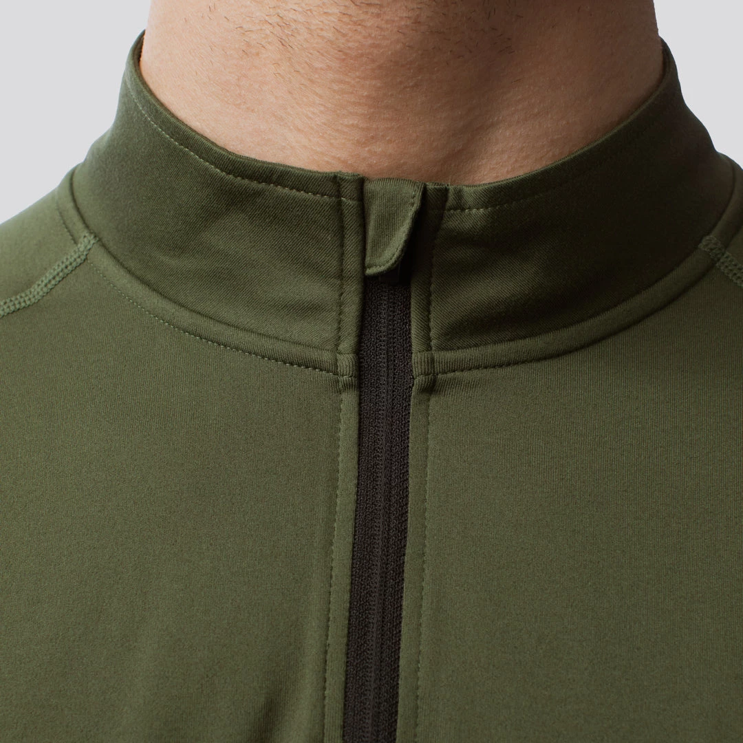 Born Primitive Male Zip Neck Athleisure Long Sleeve (Tactical Green) 5 Born Primitive Male Zip Neck Athleisure Long Sleeve (Tactical Green)