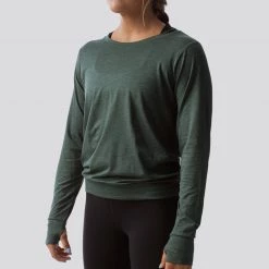 Born Primitive Athleisure Warm Up (Evergreen) Tops