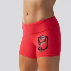 Born Primitive Renewed Vigor Booty Shorts (Red) Clearance Vault