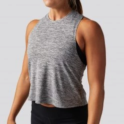 Born Primitive The Elevate Crop 2.0 (Heather Grey)