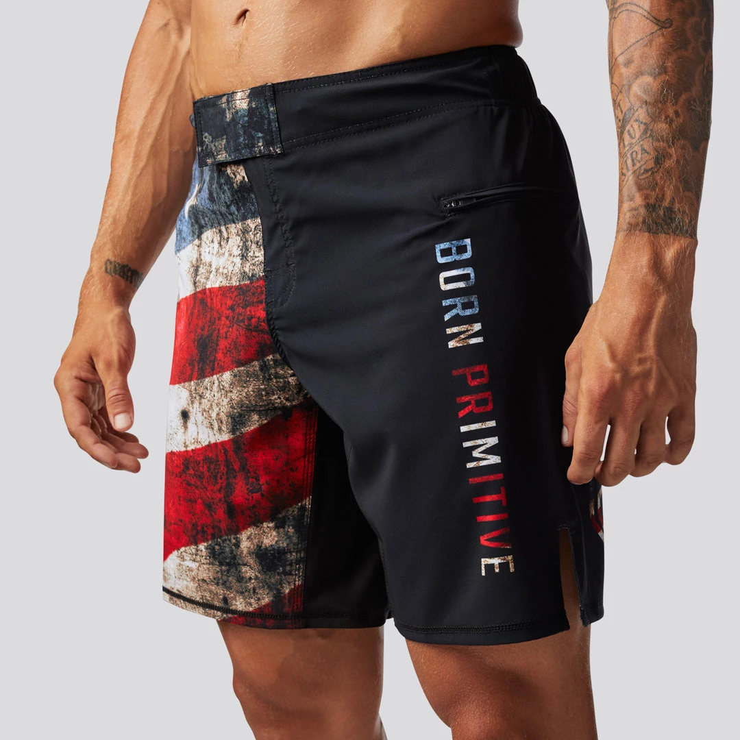 Born Primitive American Defender Shorts 3.0 Velcro Closure (Patriot) 4 Born Primitive American Defender Shorts 3.0 Velcro Closure (Patriot)