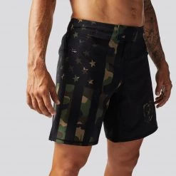 Born Primitive American Defender Shorts 3.0 Velcro Closure (Woodland Patriot)