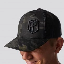 Born Primitive Trucker Hat (Black Multicam)