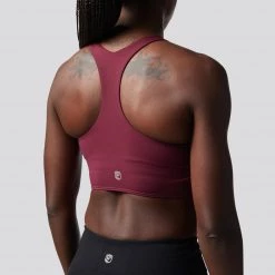Born Primitive The Synergy Cropped Sports Bra (Sangria)