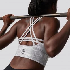 Born Primitive Camo Crossfire Sports Bra (Brand Strength-Avalanche)