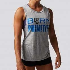 Born Primitive The Brand Tank 2.0 Flowy Muscle Tank (Thin Blue Line)