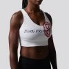 Born Primitive X-Factor Sports Bra (Brand Strength-White) 1 Born Primitive X-Factor Sports Bra (Brand Strength-White)