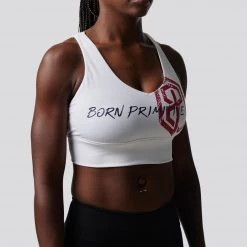 Born Primitive X-Factor Sports Bra (Brand Strength-White)