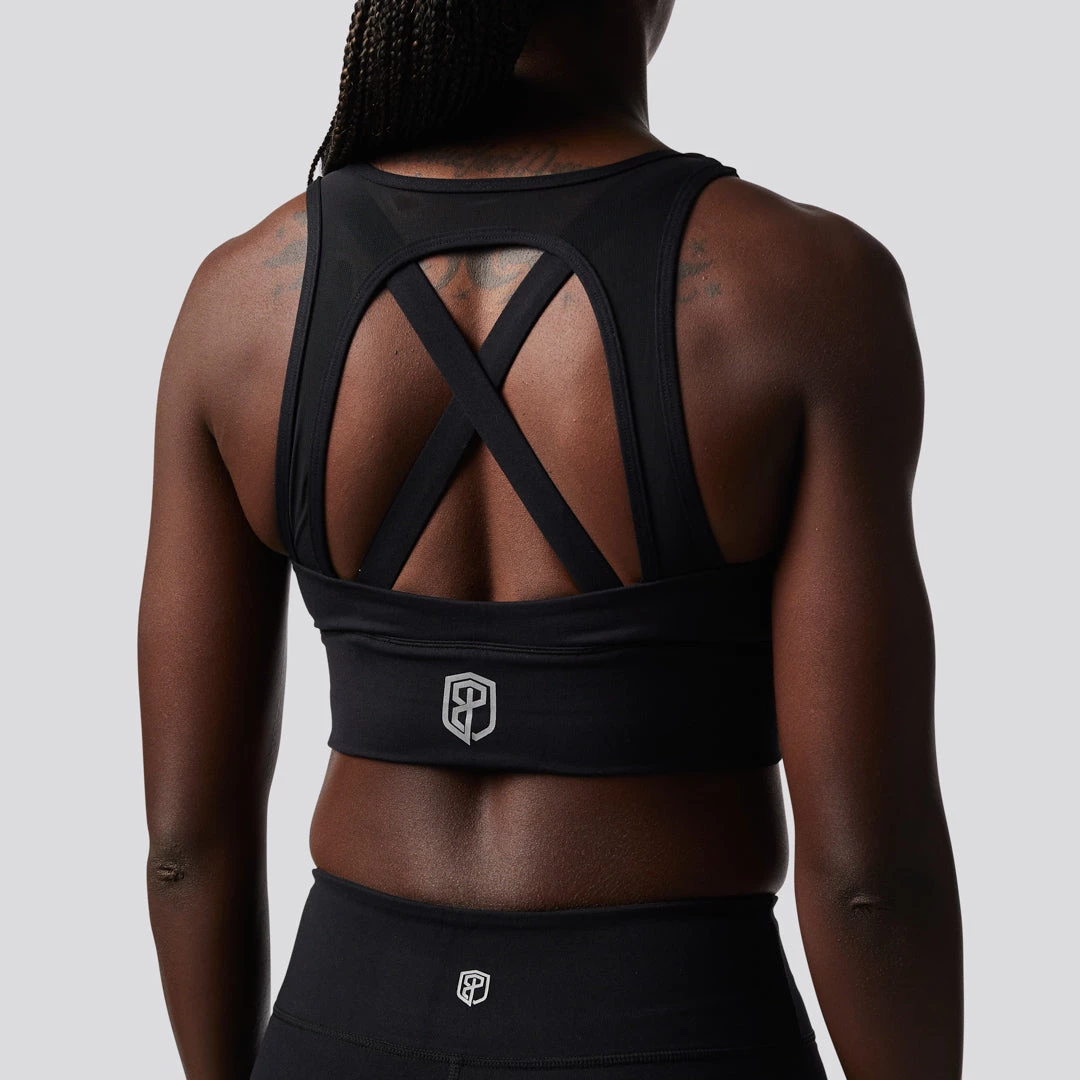 Born Primitive Sports Bras X-Factor Sports Bra (Brand Strength-Black) 4 Born Primitive Sports Bras X-Factor Sports Bra (Brand Strength-Black)