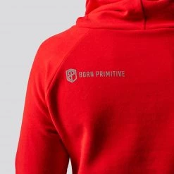 Born Primitive Cowl At The Full Moon Sweatshirt (Red) Long Sleeves