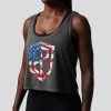 Born Primitive Tops USA Flowy Crop Tank (Grey) 1 Born Primitive Tops USA Flowy Crop Tank (Grey)