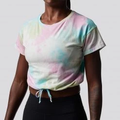 Born Primitive Clearance Vault The Cropped Tie Dye Tee (Rainbow)
