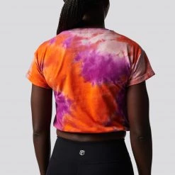 Born Primitive Clearance Vault The Cropped Tie Dye Tee (Dawn)