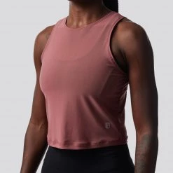 Born Primitive Strong Is Beautiful Mesh Tank (Mauve) Tops