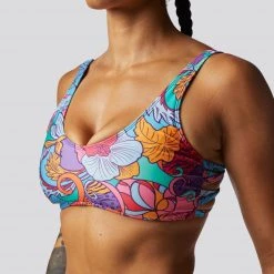 Born Primitive Ripple Bikini Top (Flower Child) Clearance Vault