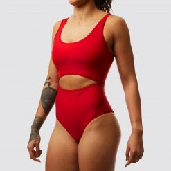 Born Primitive Clearance Vault Riptide One Piece Swimsuit (Bright Red)