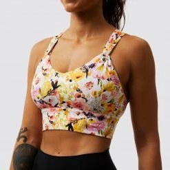 Born Primitive The Milk And Muscles Nursing Sports Bra (Watercolor Fields)