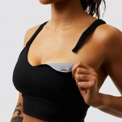 Born Primitive Maternity The Milk And Muscles Nursing Sports Bra (Black)