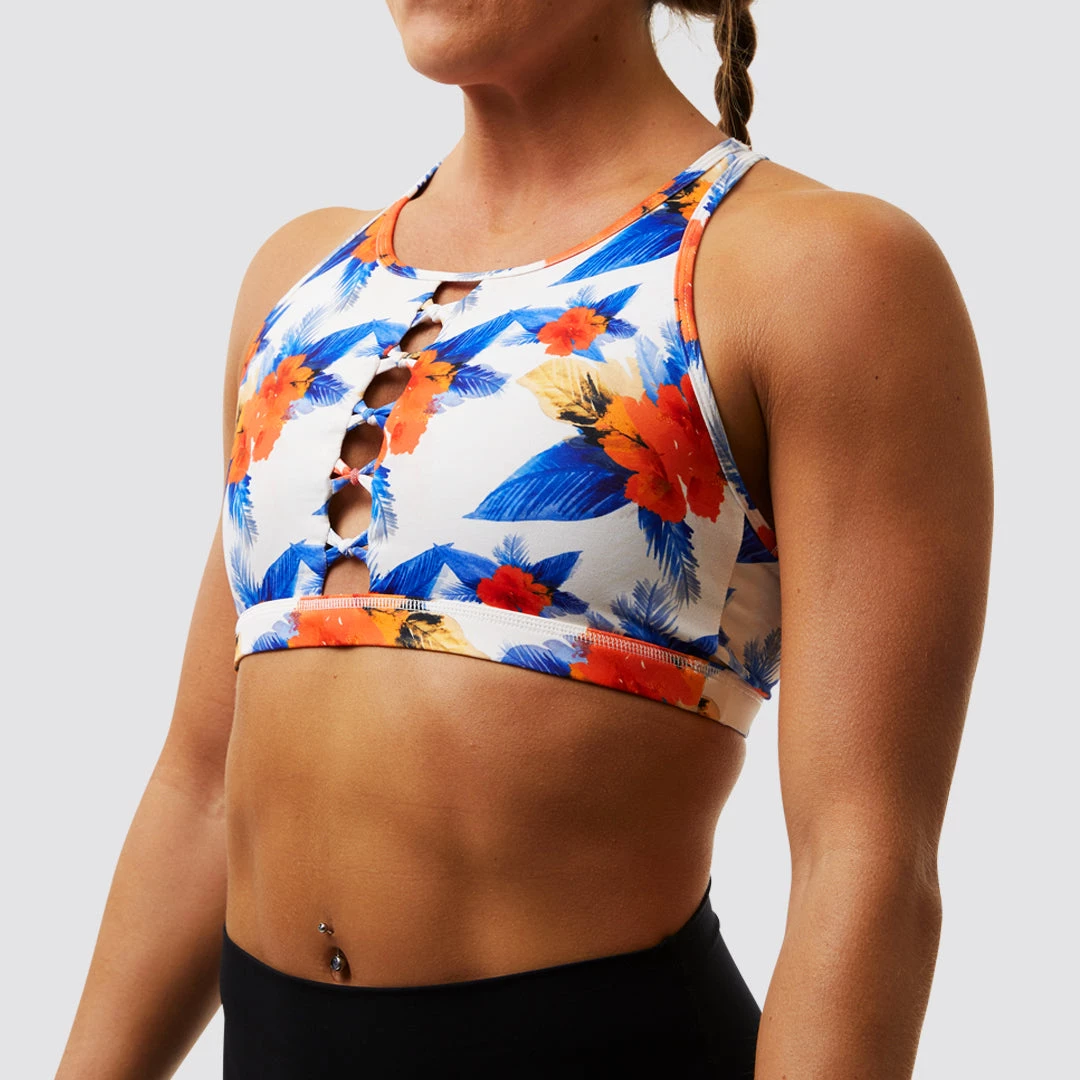 Born Primitive The Knotted Up Sports Bra (Aloha- Blue) Sports Bras 4 Born Primitive The Knotted Up Sports Bra (Aloha- Blue) Sports Bras