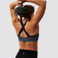 Born Primitive Your Essential Sports Bra (Thin Blue Line Gunmetal)