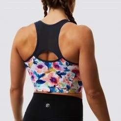 Born Primitive Meshed Up Cropped Sports Bra (Pastel Garden)