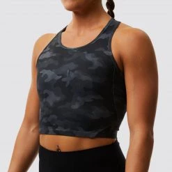 Born Primitive Meshed Up Cropped Sports Bra (Ash) Camo