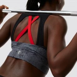 Born Primitive First Responder X-Factor Sports Bra (Thin Red Line Gunmetal)