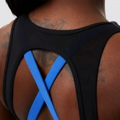 Born Primitive First Responder X-Factor Sports Bra (Thin Blue Line Gunmetal)
