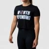 Born Primitive New Arrivals Worth Defending Crop Tee (Black) 2 Born Primitive New Arrivals Worth Defending Crop Tee (Black)