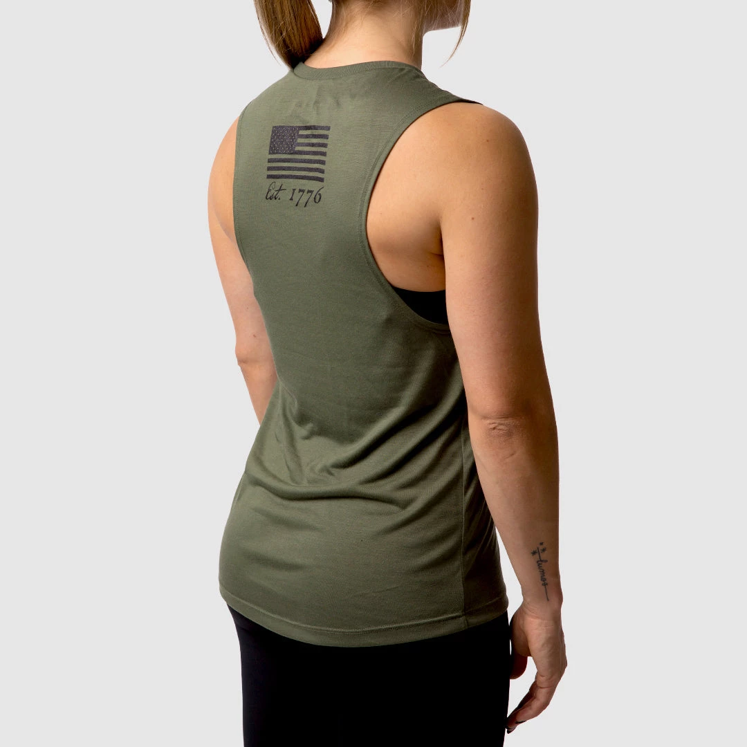 Born Primitive Freedom Paid In Full Flowy Muscle (Military Green) New Arrivals 4 Born Primitive Freedom Paid In Full Flowy Muscle (Military Green) New Arrivals