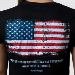 Born Primitive New Arrivals Worth Defending Crop Tee (Black)